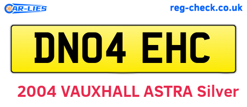 DN04EHC are the vehicle registration plates.