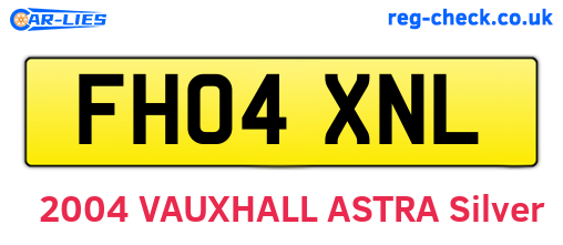 FH04XNL are the vehicle registration plates.