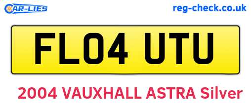 FL04UTU are the vehicle registration plates.