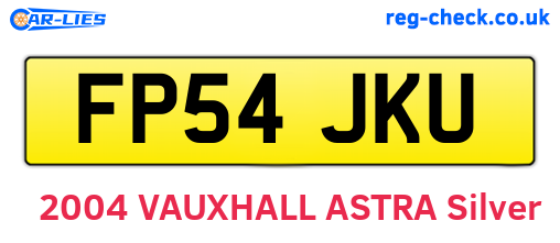 FP54JKU are the vehicle registration plates.
