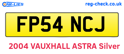 FP54NCJ are the vehicle registration plates.