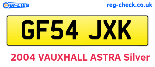 GF54JXK are the vehicle registration plates.
