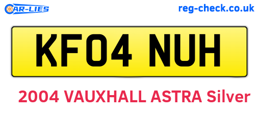 KF04NUH are the vehicle registration plates.
