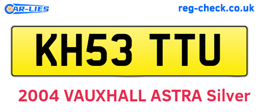 KH53TTU are the vehicle registration plates.