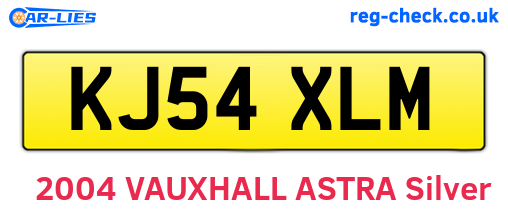 KJ54XLM are the vehicle registration plates.
