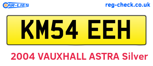 KM54EEH are the vehicle registration plates.