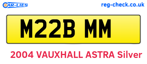 M22BMM are the vehicle registration plates.