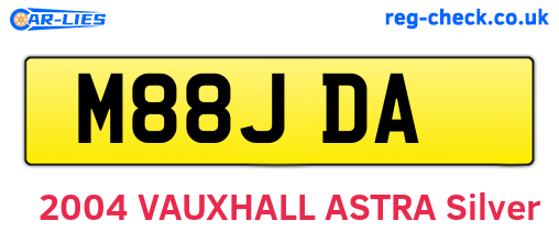 M88JDA are the vehicle registration plates.