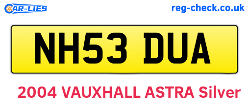 NH53DUA are the vehicle registration plates.