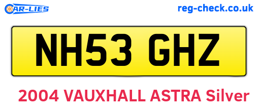 NH53GHZ are the vehicle registration plates.