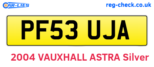 PF53UJA are the vehicle registration plates.