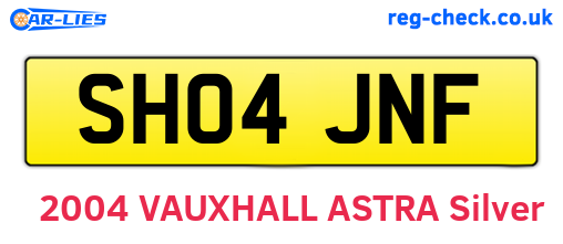 SH04JNF are the vehicle registration plates.