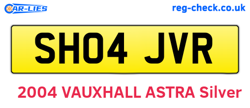 SH04JVR are the vehicle registration plates.
