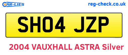 SH04JZP are the vehicle registration plates.