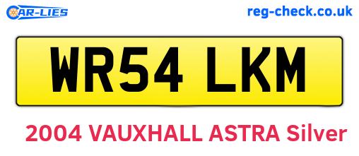 WR54LKM are the vehicle registration plates.