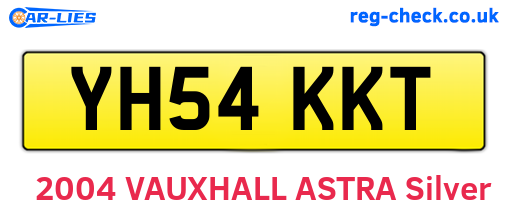 YH54KKT are the vehicle registration plates.