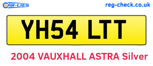 YH54LTT are the vehicle registration plates.