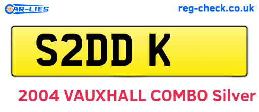 S2DDK are the vehicle registration plates.