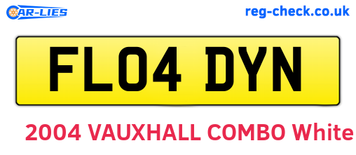 FL04DYN are the vehicle registration plates.