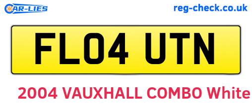 FL04UTN are the vehicle registration plates.