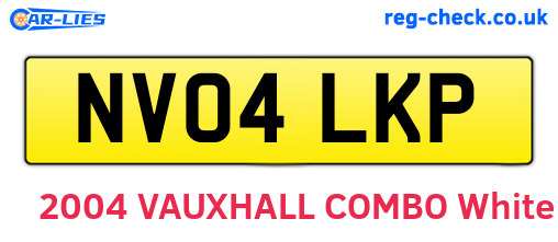 NV04LKP are the vehicle registration plates.