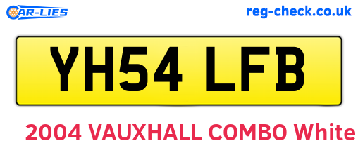 YH54LFB are the vehicle registration plates.