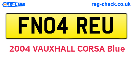 FN04REU are the vehicle registration plates.