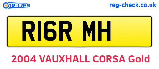 R16RMH are the vehicle registration plates.