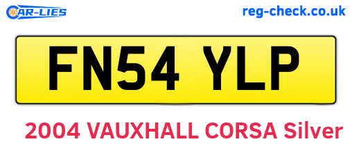 FN54YLP are the vehicle registration plates.