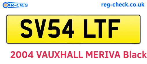 SV54LTF are the vehicle registration plates.
