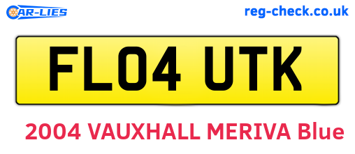 FL04UTK are the vehicle registration plates.