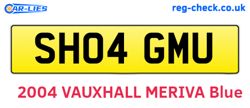 SH04GMU are the vehicle registration plates.