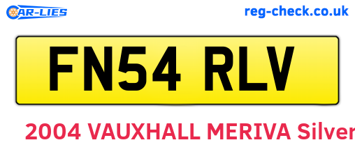 FN54RLV are the vehicle registration plates.