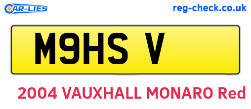 M9HSV are the vehicle registration plates.