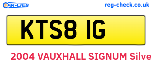 KTS81G are the vehicle registration plates.