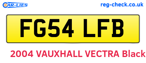 FG54LFB are the vehicle registration plates.