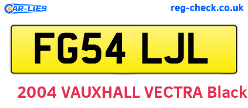 FG54LJL are the vehicle registration plates.
