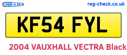 KF54FYL are the vehicle registration plates.
