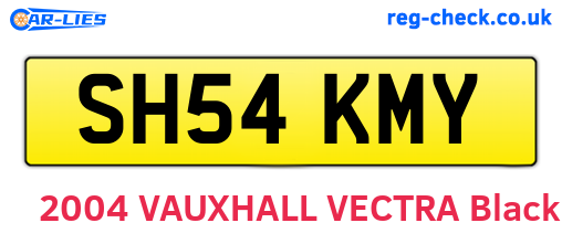 SH54KMY are the vehicle registration plates.