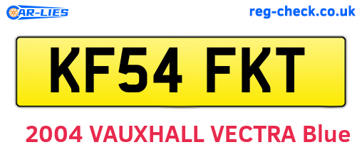 KF54FKT are the vehicle registration plates.