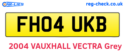FH04UKB are the vehicle registration plates.