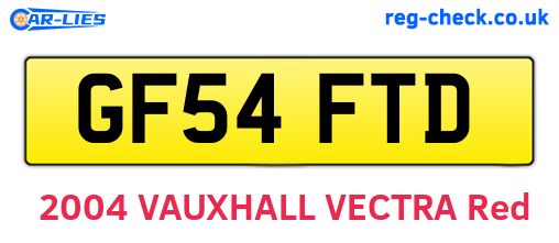GF54FTD are the vehicle registration plates.