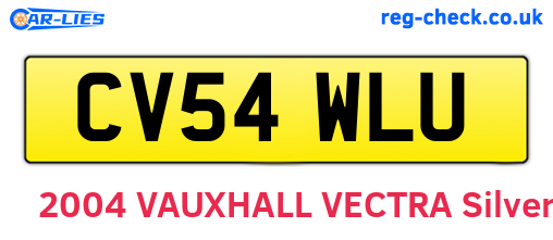 CV54WLU are the vehicle registration plates.