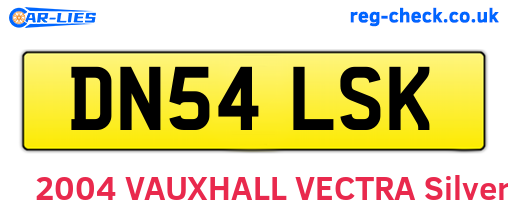 DN54LSK are the vehicle registration plates.