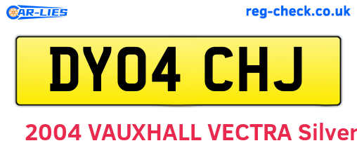 DY04CHJ are the vehicle registration plates.