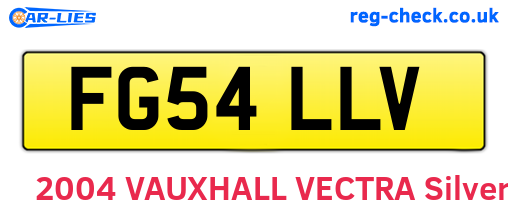 FG54LLV are the vehicle registration plates.