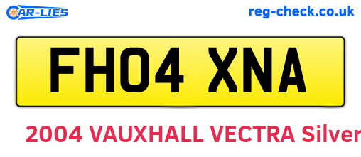 FH04XNA are the vehicle registration plates.