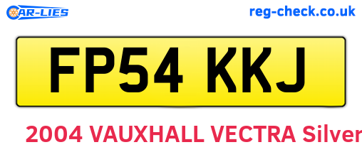 FP54KKJ are the vehicle registration plates.