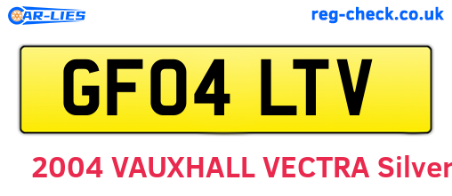 GF04LTV are the vehicle registration plates.