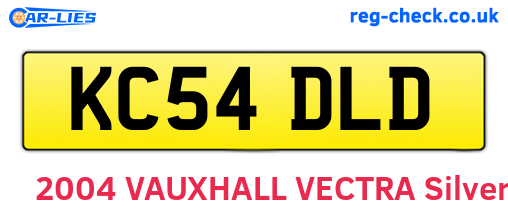 KC54DLD are the vehicle registration plates.
